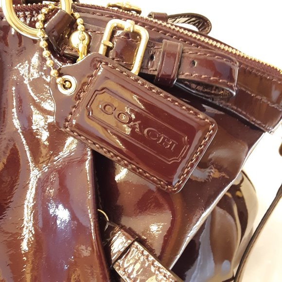 Coach Madison Lindsey Satchel Patent Leather - Picture 4 of 9